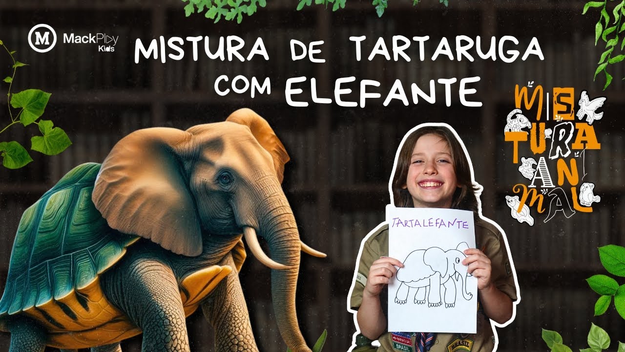 MISTURA DE TARTARUGA COM ELEFANTE - MISTURA ANIMAL