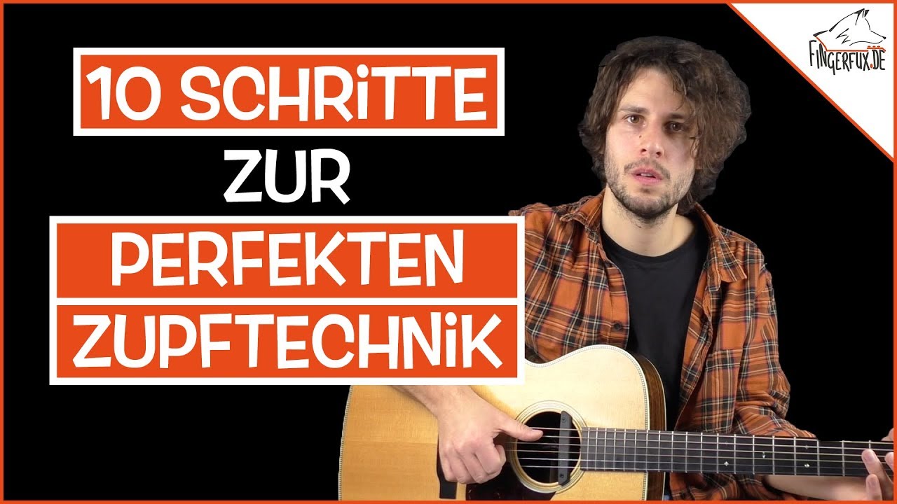 Mit dieser Zupftechnik triffst du nie wieder die falschen Saiten!!! Gitarre Zupfen lernen