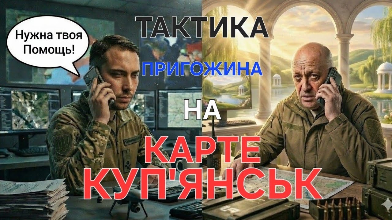 Тактика Пригожина на карте Куп'янськ.За Украину