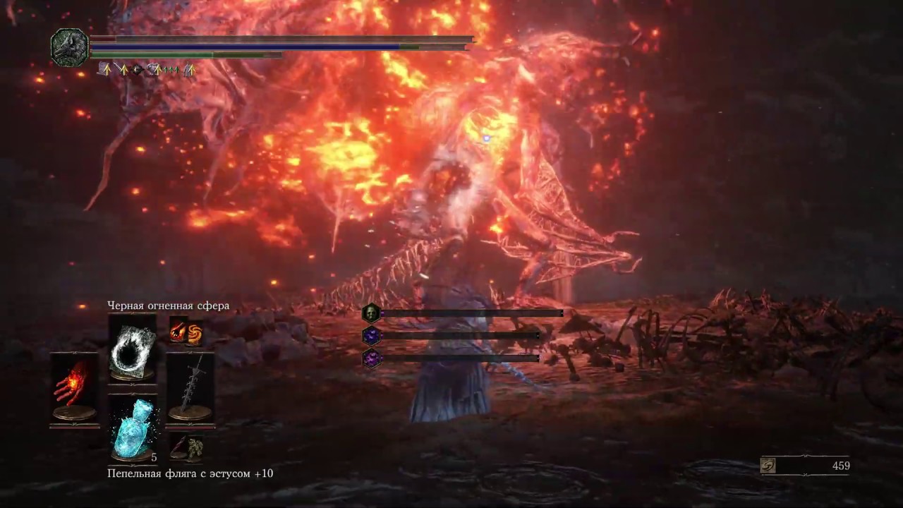 Dark Souls 3 All Ringed City Bosses (Pyromancy), NG+7, SOLO, NO DAMAGE