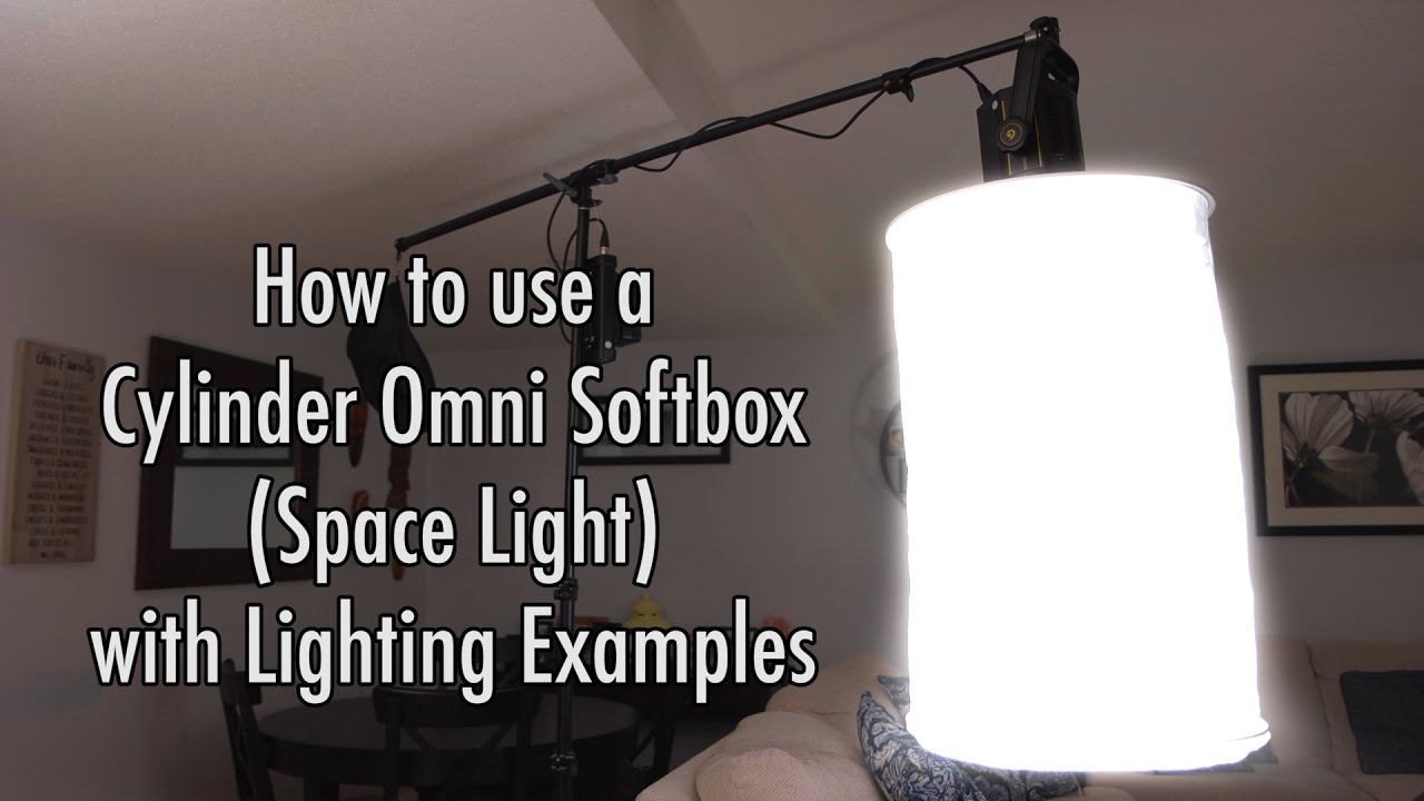 How to use a Space Light or Cylinder Softbox with Lighting Examples for Photographers & Filmmakers