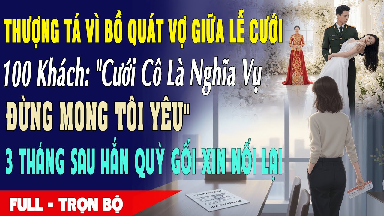💔 Thượng Tá Vì Bồ Quát Vợ Giữa Lễ Cưới 100 Khách: 