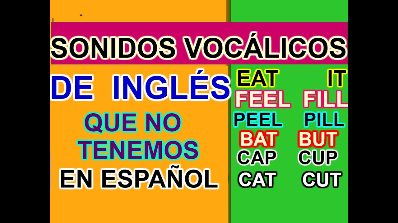 como pronunciar  las vocales en ingles