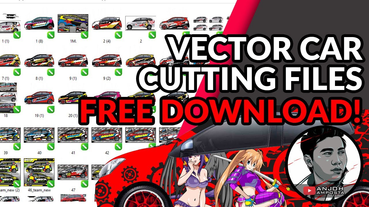 VECTOR CAR CUTTING FILES FREE DOWNLOAD! (CORELDRAW)