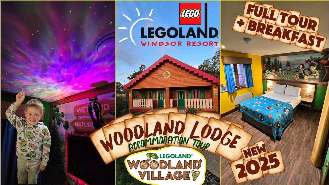 Legoland Windsor - Woodland Village Stay - FULL TOUR with Breakfast 🛖🥞🥓🧸🎢