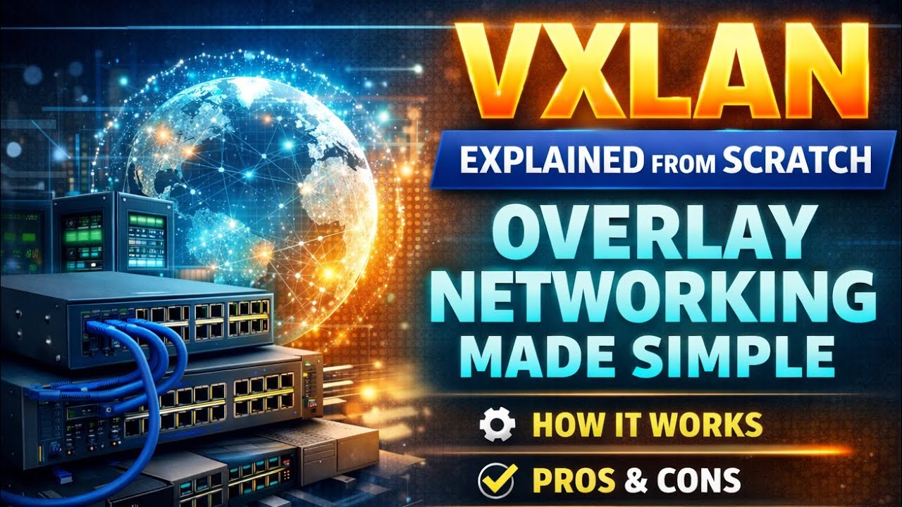 VXLAN Explained from Scratch | Overlay Networking Made Simple | The Network Fixer