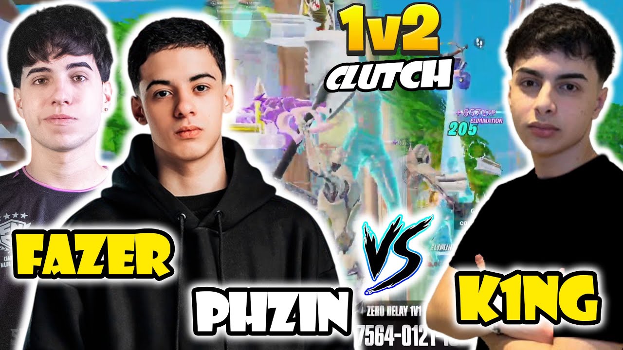 K1NG FAZER Y PHZIN JUEGAN 1V2 CLUTCH🔥K1NG LOS ELIMINA A PICO | MOMENTOS