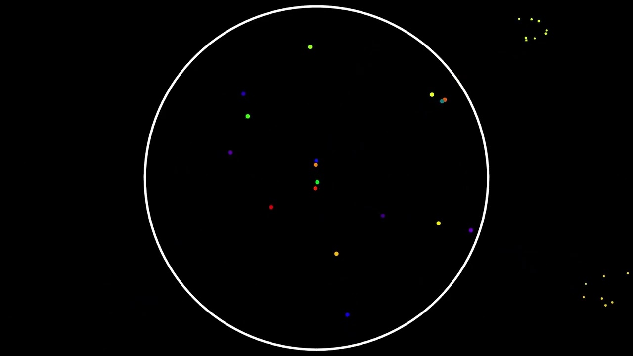 Colorful Bouncing Dots to Melt Stress (60 Min)