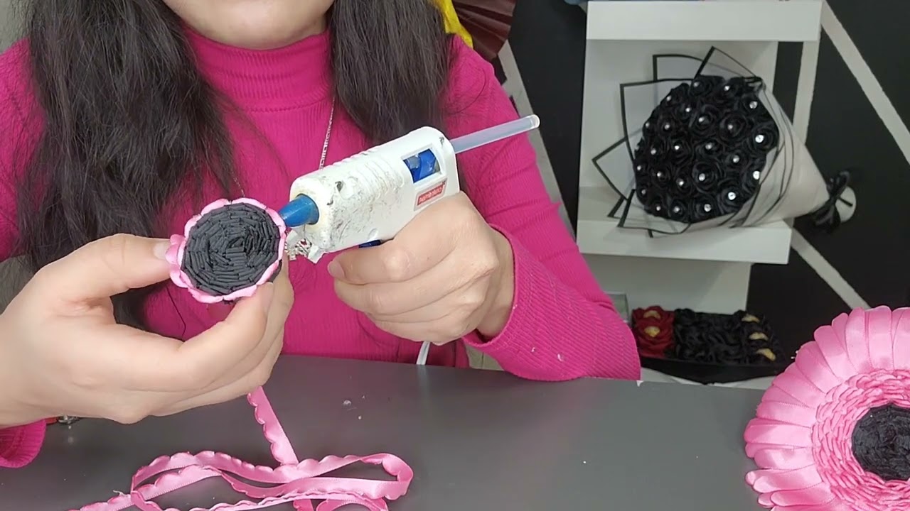 GERBERA ETERNA DE LISTON (TUTORIAL)🌼