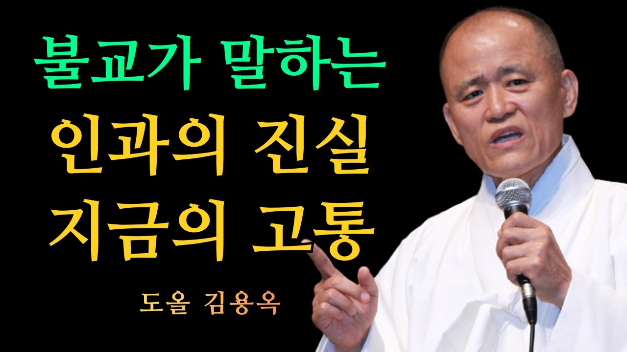 불교가 말하는 인과의 진실, 지금의 고통은 우연이 아닙니다 | 도올 김용옥 법문 | 인생조언