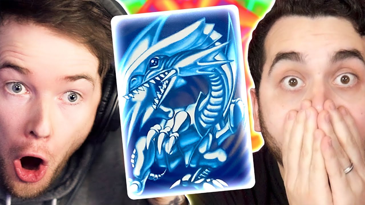 DANTDM and I PULLED BLUE EYES WHITE DRAGON! INSANE Pack Battle!