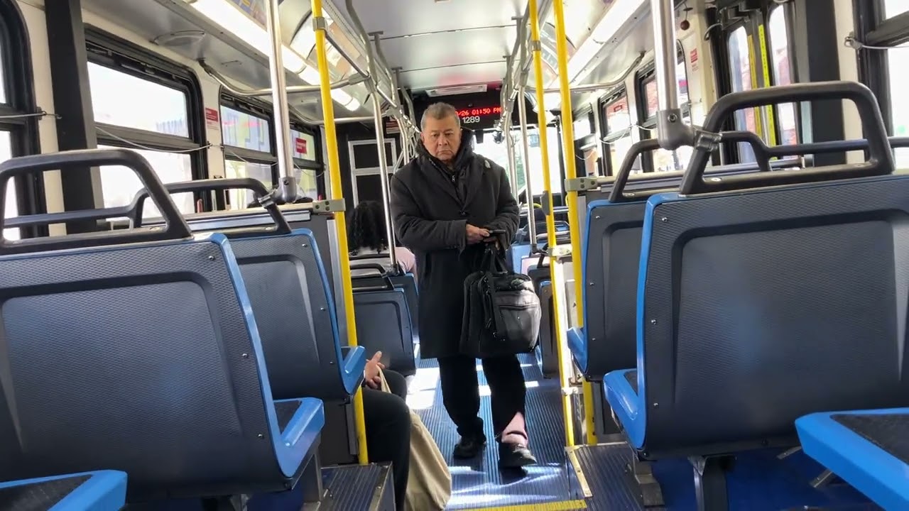 CTA On Board Riding 2007 New Flyer D40LF Bus 1289 on Route 76 Diversey from Cicero to Brown Line