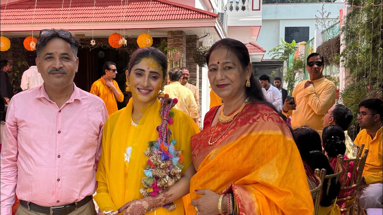 #shivangijoshi’s#sister#sheetaljoshi  #haldi#ceremony 🤗🤗(part —1)