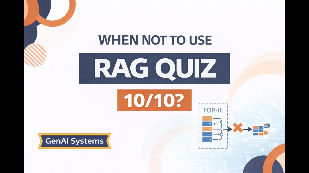When NOT to Use RAG Quiz | Test Your System Design in 3 Minutes