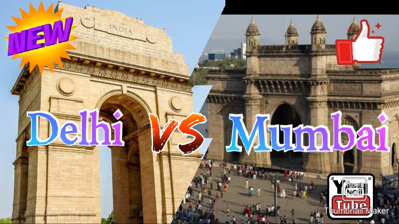 Delhi VS Mumbai || City Comparison || Two Major Cities of India