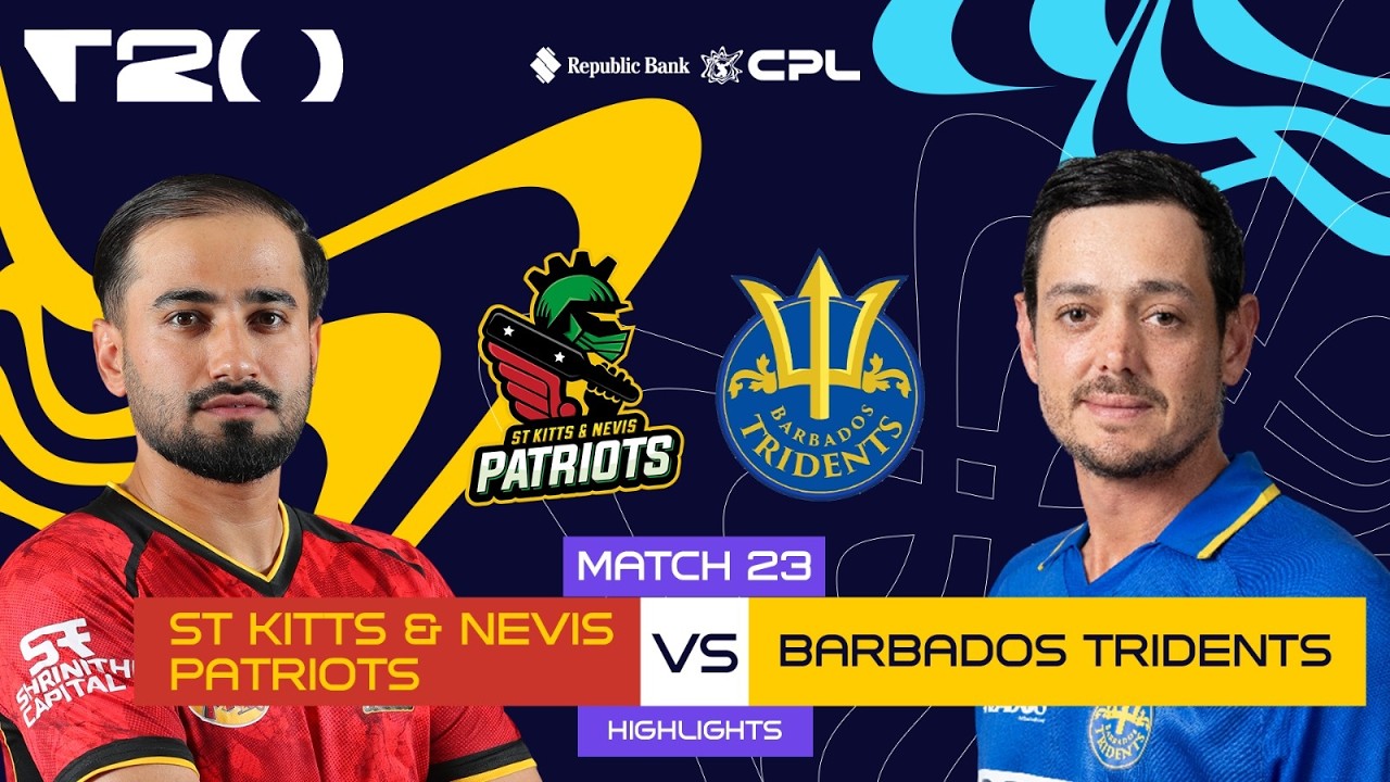 Highlights | St Kitts & Nevis Patriots vs Barbados Tridents | CPL 2026