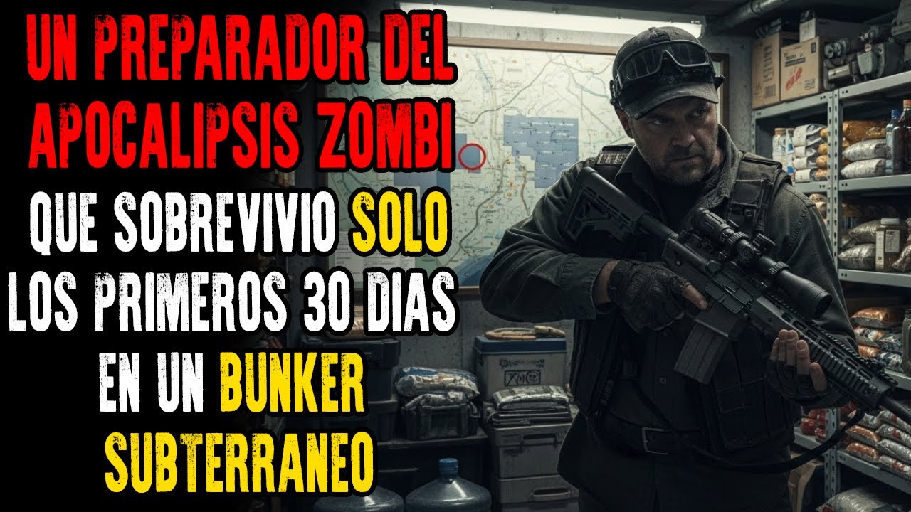 Preparador del Apocalipsis Zombi que Sobrevivió Solo los Primeros 30 Días en Mi Búnker Subterráneo