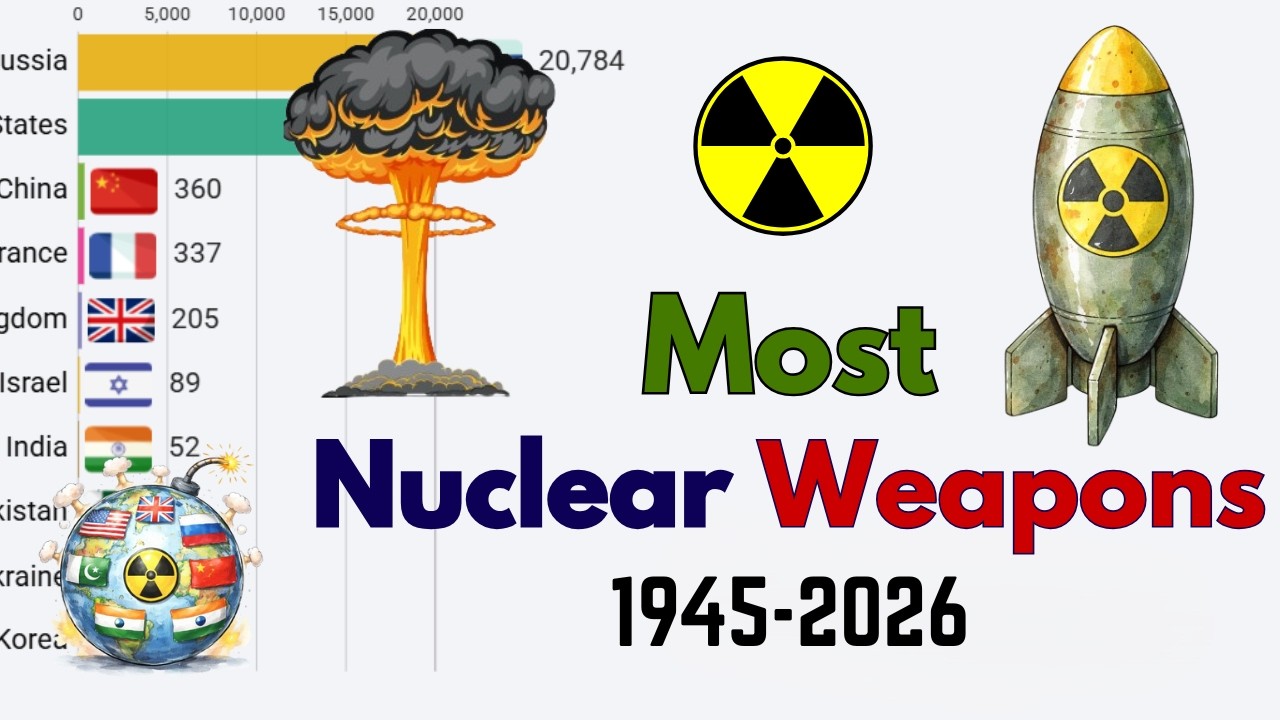 Global Nuclear Powers Ranked by Warheads