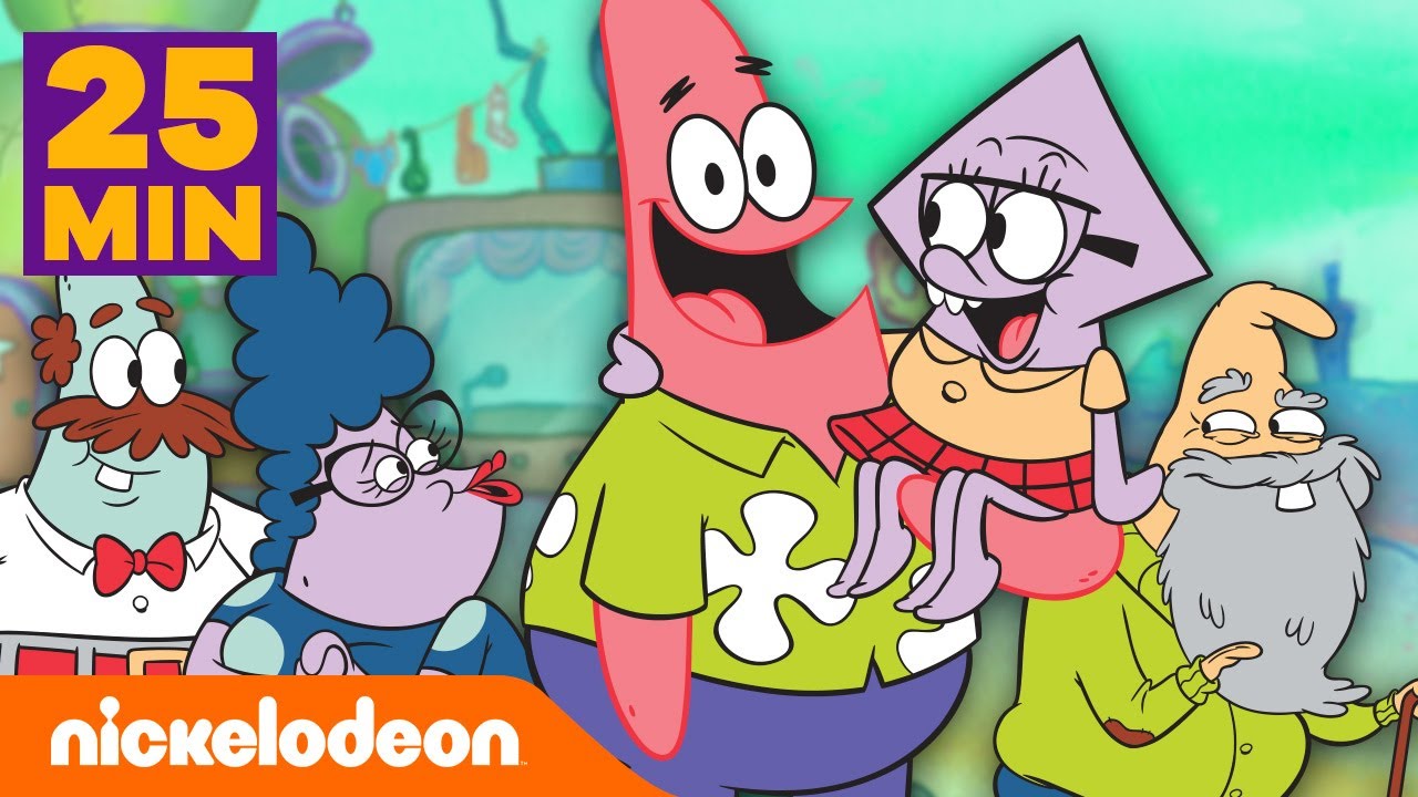 25 Minut Najdziwniejszych Przygód Rodziny Patryka Rozgwiazdy! | Nickelodeon Polska
