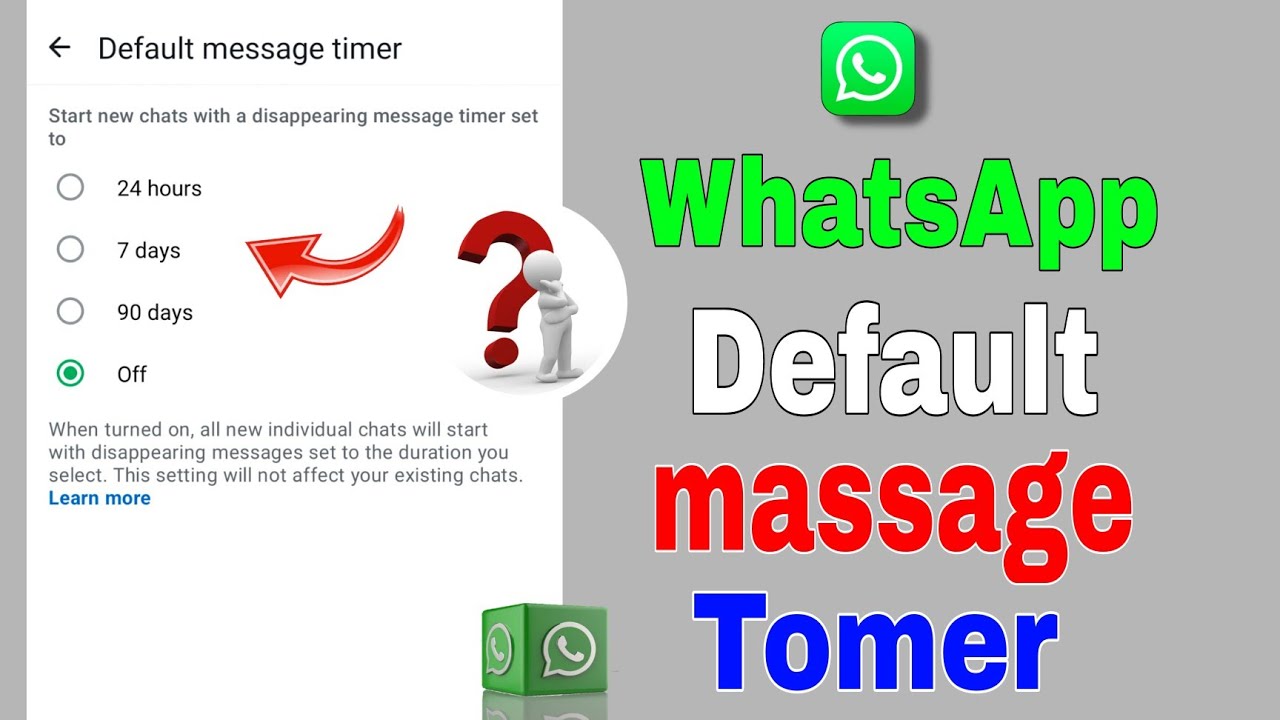 WhatsApp Par Default Message Timer Kya Hai | What Is Default Message Timer On WhatsApp