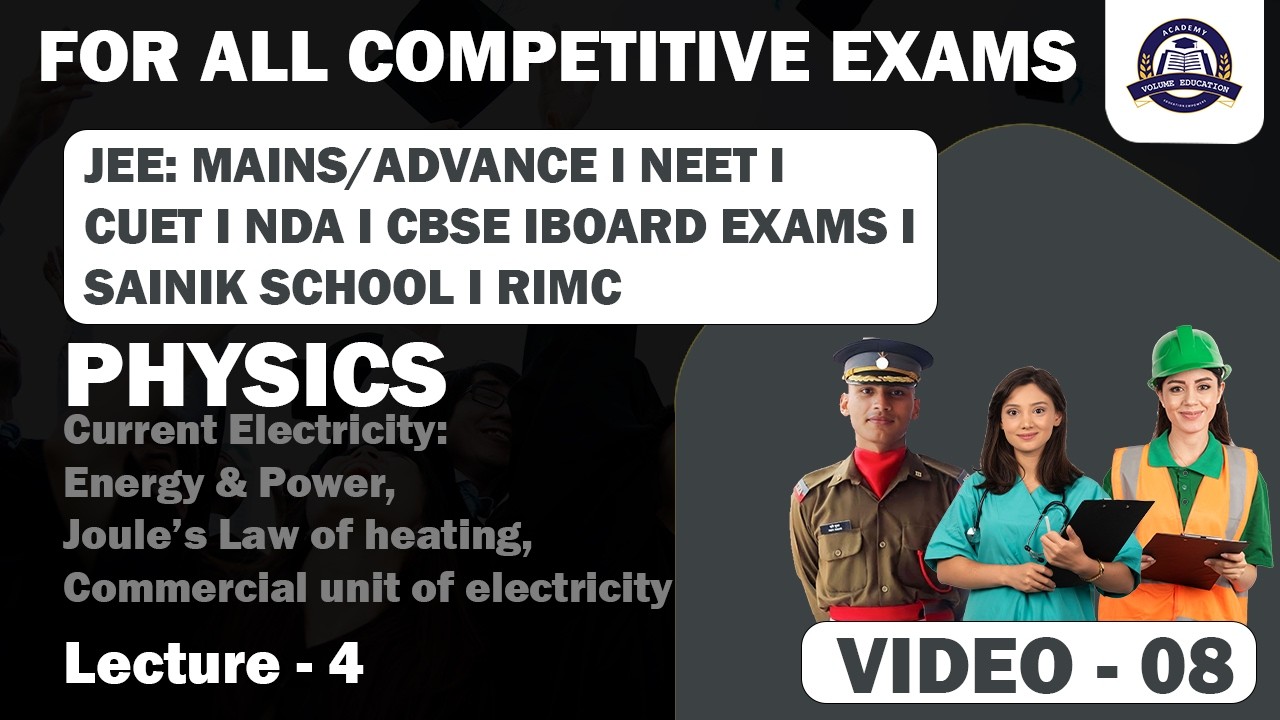 Physics I Current Electricity: Energy & Power, Joule's Law I JEE I NEET I NDA I CUET