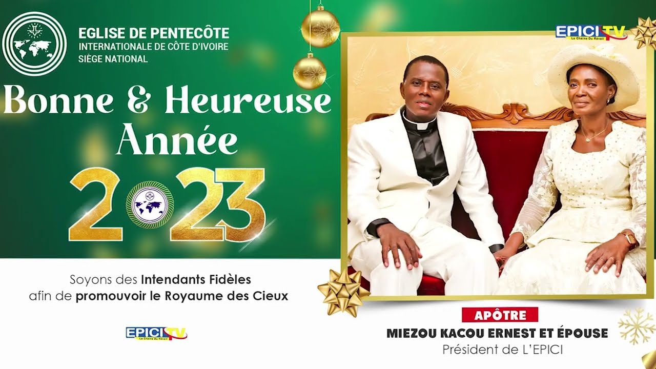 Discours de Fin et de Début d’Année de, l’Apôtre MIEZOU KACOU A. ERNEST.