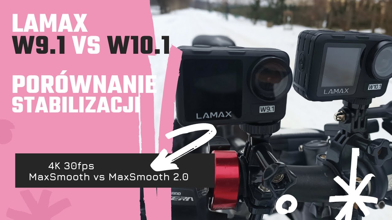 LAMAX W9.1 vs W10.1 Porównanie Stabilizacji MaxSmooth