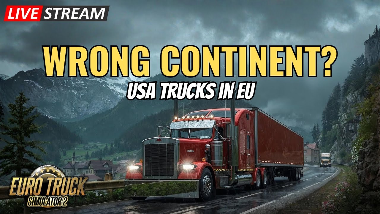 🔴AMERICAN TRUCKS IN EUROPE: Hardcore ETS2 Haulin' | Live Stream