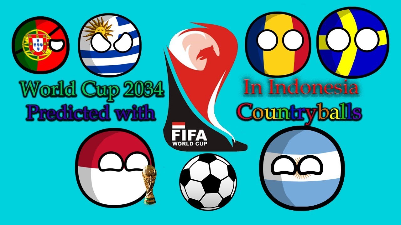 World Cup 2034 in countryballs