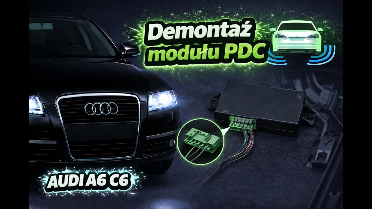 Demontaż modułu PDC Park Distance Control w Audi A6 C6 Avant 3.0 TDI V6 | Moduł czujników parkowania
