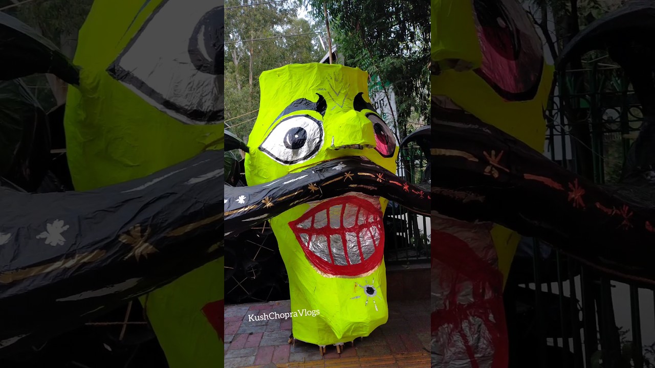 Ravan 2023 Delhi | Ravan Market 2023 | Ravan Making 2023 | Ravan #shorts #ravan #kushchopravlogs