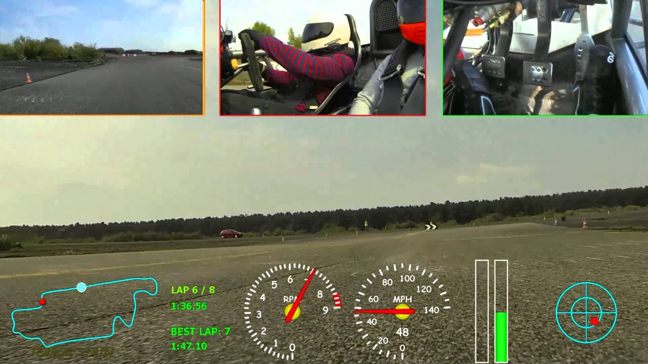 Comedy sideways action at Woodbridge in an Ariel Atom 12.07.14
