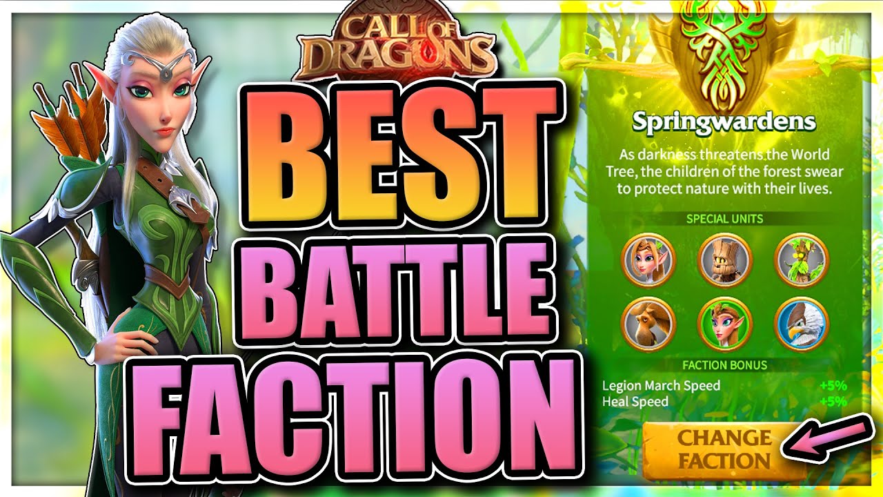 Best Faction [all troop types explained] Call of Dragons