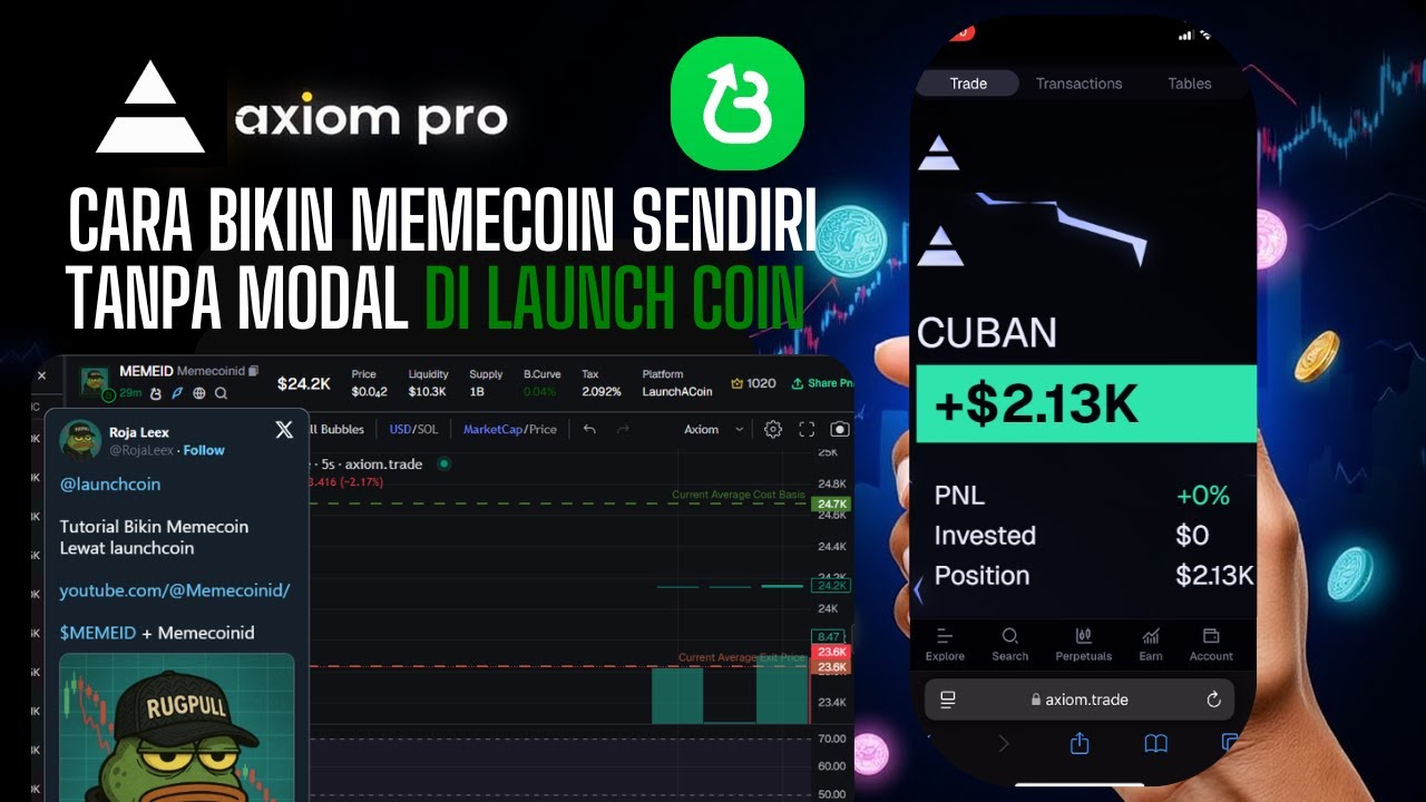 Cara Membuat Memecoin Sendiri Di LaunchCoin ‼️ Tanpa Modal & Gratis Potensi Naik x100 |Muncul Di Dex