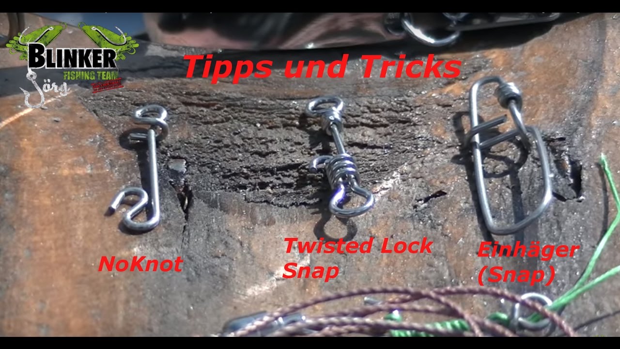 NoKnot, Twistock Snap und Einhänger - www.blinker-joerg.de