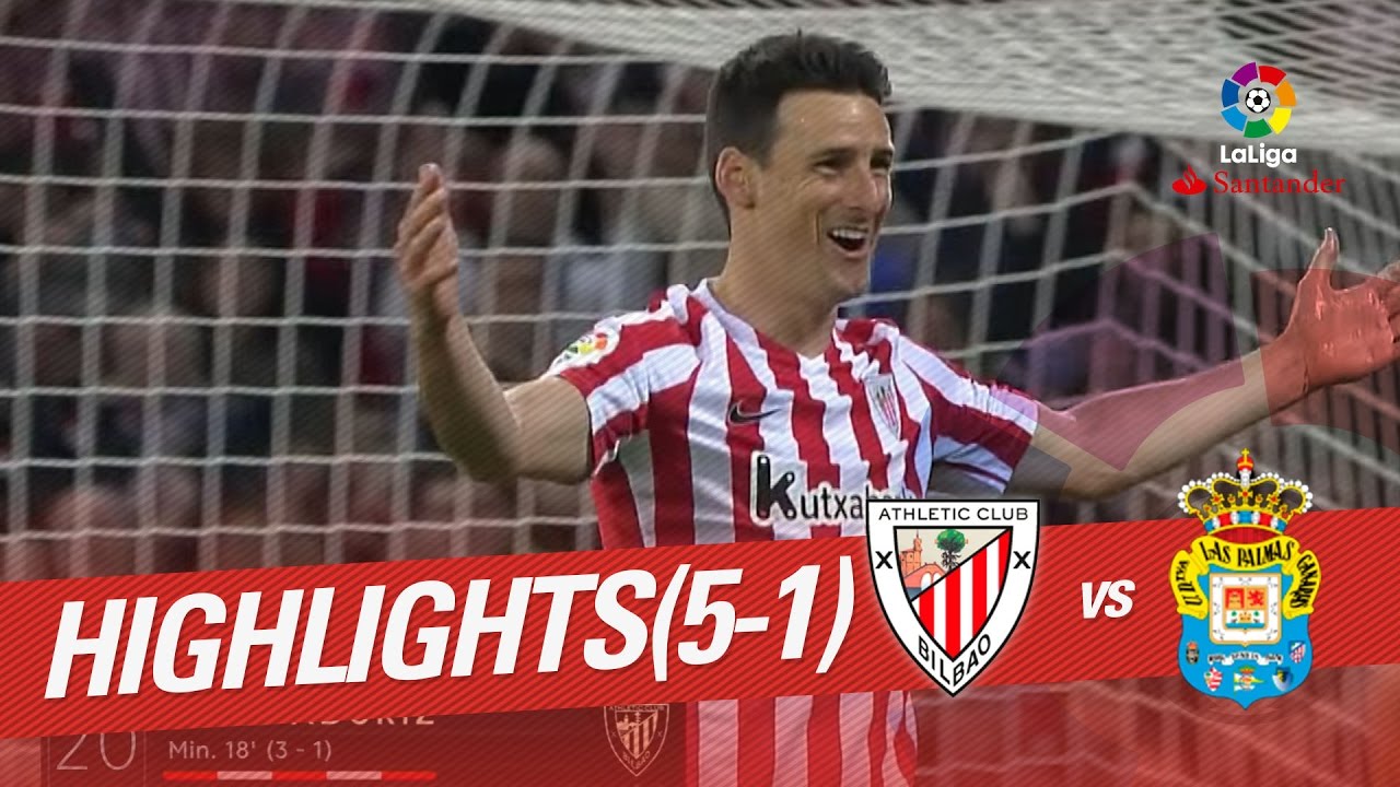 Resumen de Athletic Club vs UD Las Palmas (5-1)