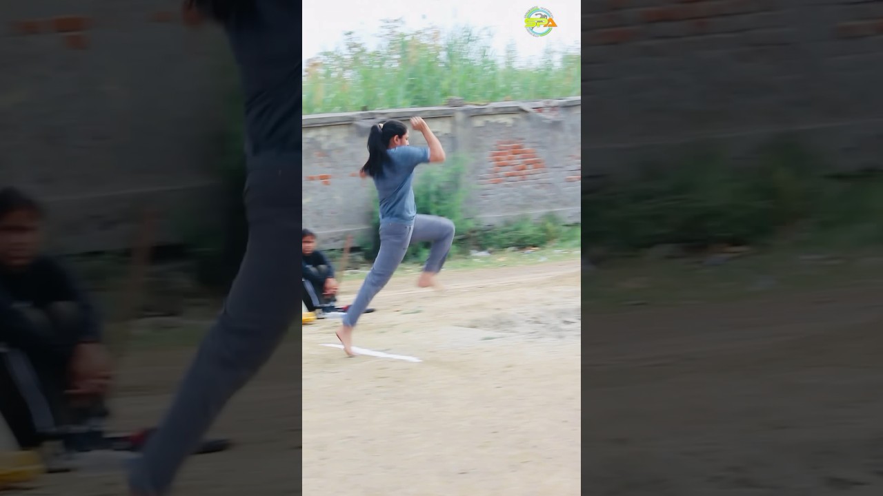 Girls 10 feet long jump training 🔥|| #longjump #girlpower #physicaltraining #ssccpo2024 #shorts