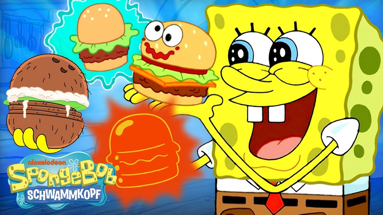 SpongeBob | Jede Art von Krabbenburger EVER! 🍔 | 3-Stunden-Compilation | SpongeBob Schwammkopf
