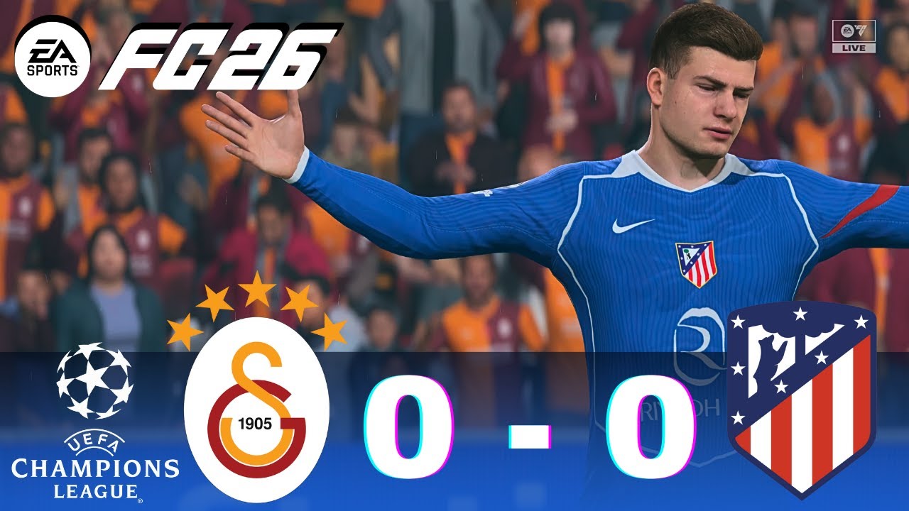 FC 26 – Galatasaray vs Atlético Madrid | Champions League 2025/26 | PS5 Pro 4K60fps