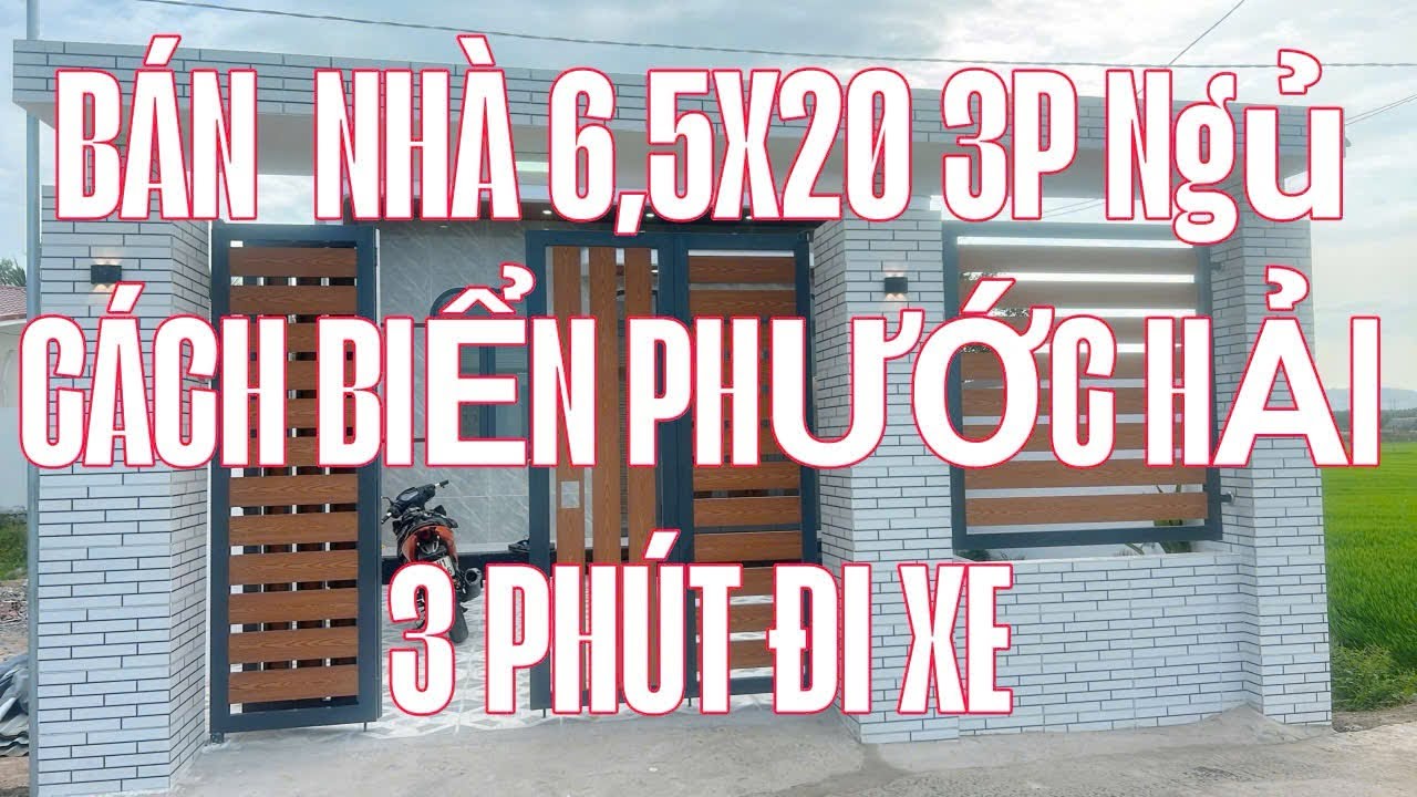 CHỦ KẸT TIỀN BÁN GẤP CĂN NHÀ 3p NGỦ CÁCH BIỂN PHƯỚC HẢI 3p 