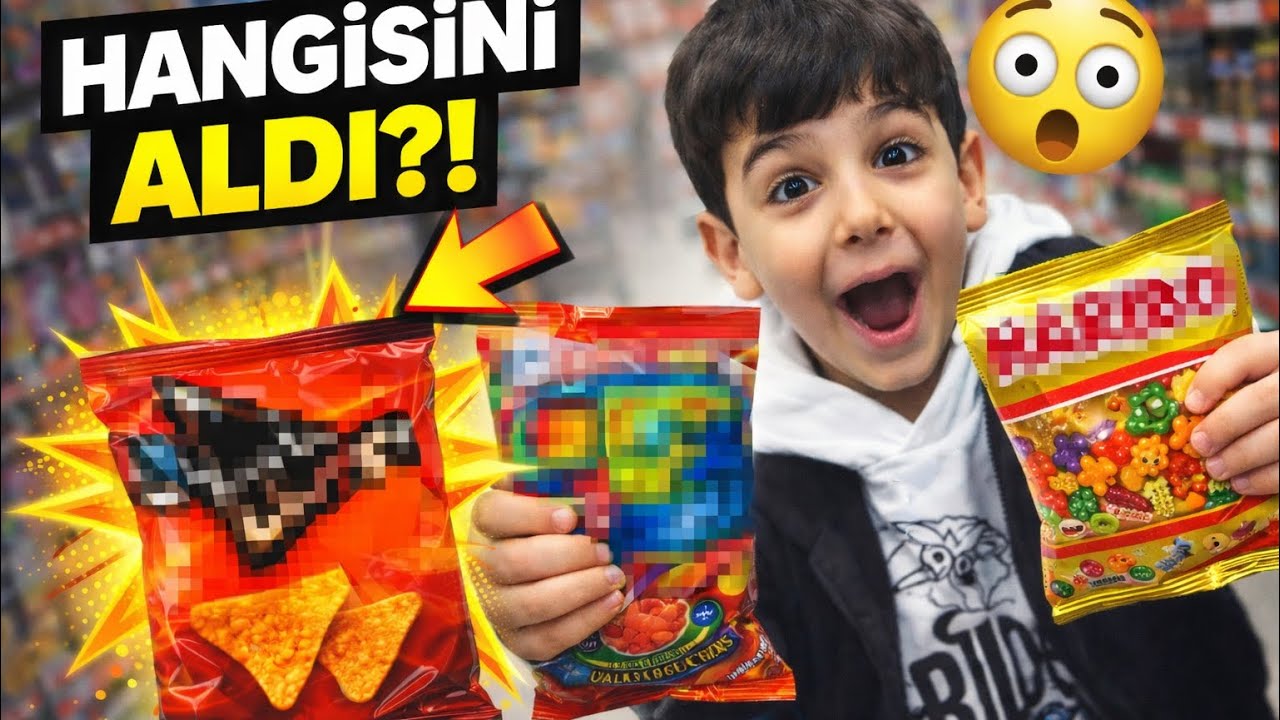 LENA ve ALAZ en sevdiği abur cuburları seçiyor 😍