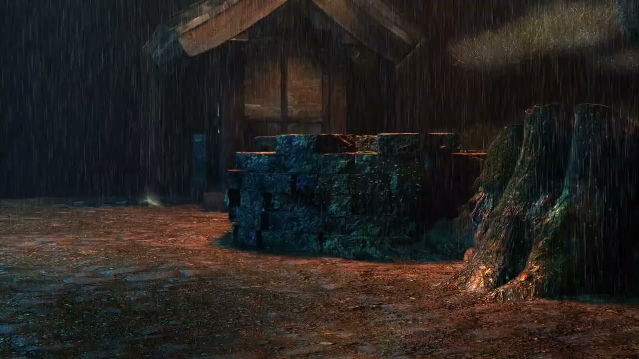 1 Hour Thunderstorm ⛈️ Heavy Rain & Distant Thunder for Sleep, Relax & Study