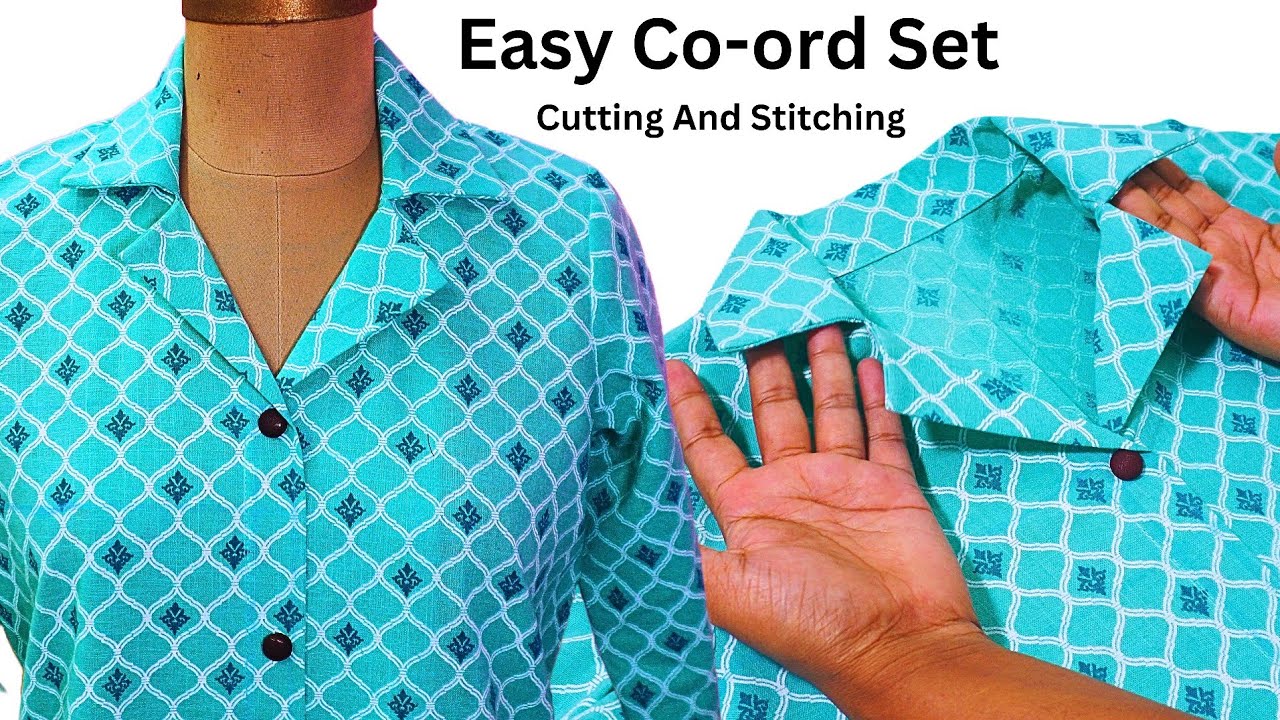 The Designer's Guide to EASY Co-ord Set cutting and Stitching Techniques/Coat Collar Cordset Design