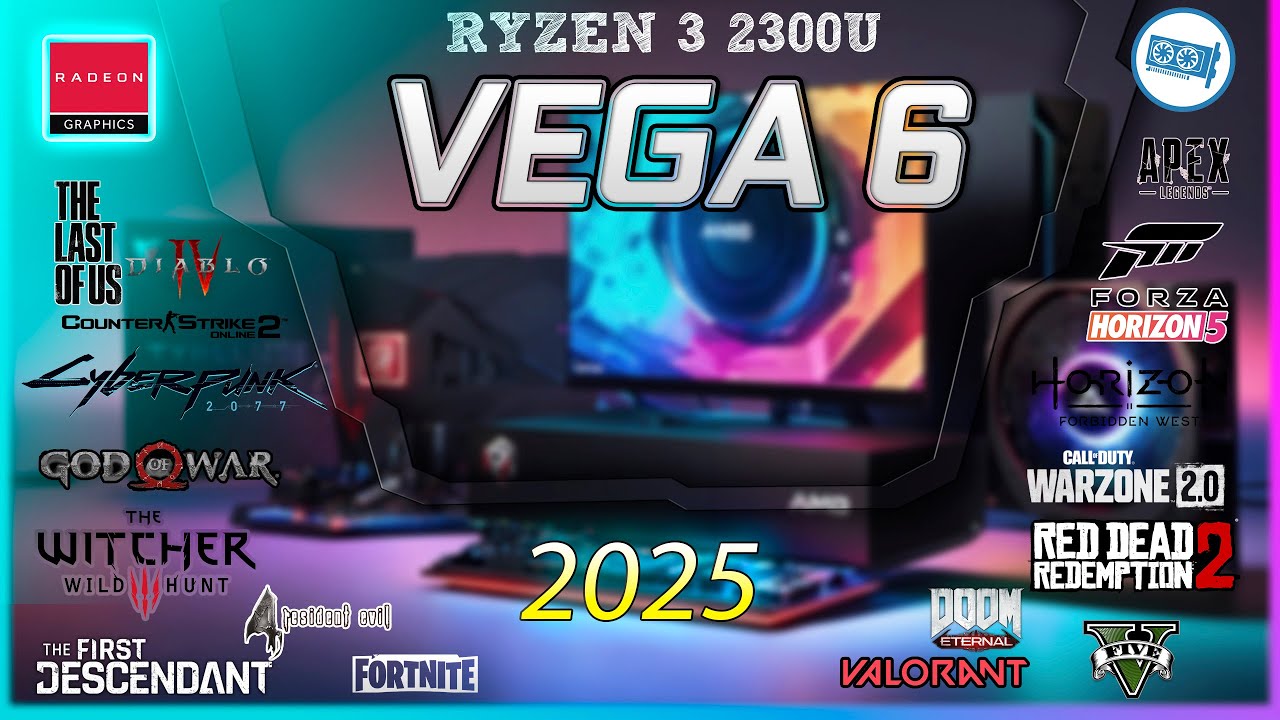 VEGA 6 + Ryzen 3 2300U Unleashed: Can It Handle 40 Popular Games? Find Out Now!