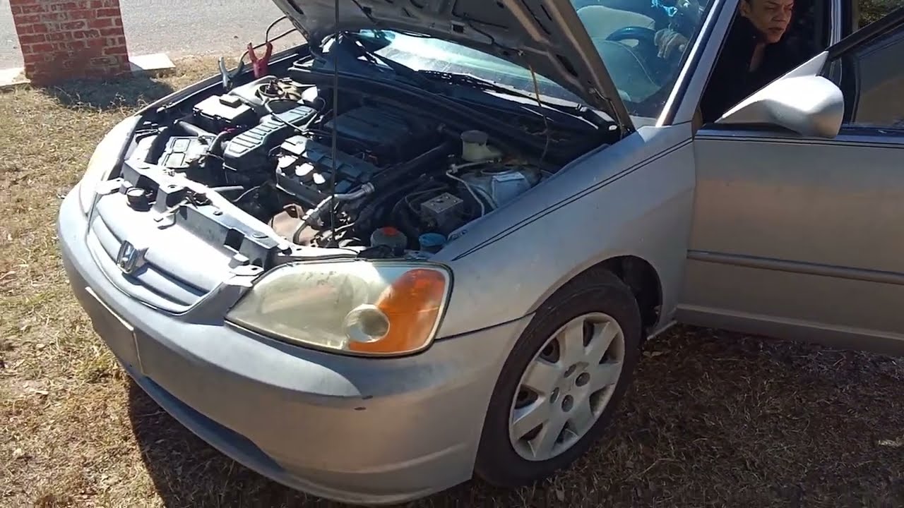Honda Civic 2002 года, двигатель не заводится... Холодный, не заводится.