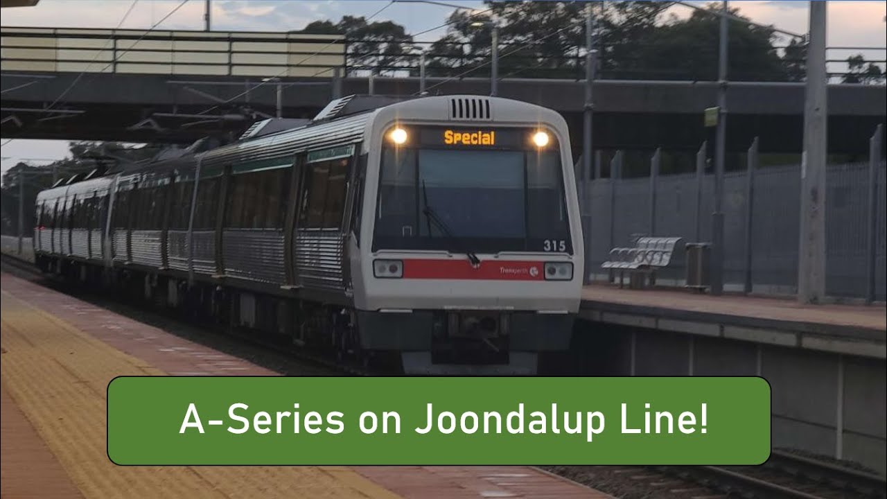 A-Series on the JOONDALUP LINE | Joondalup to Fremantle Express Services!!! - MSWA Ocean Ride 2023