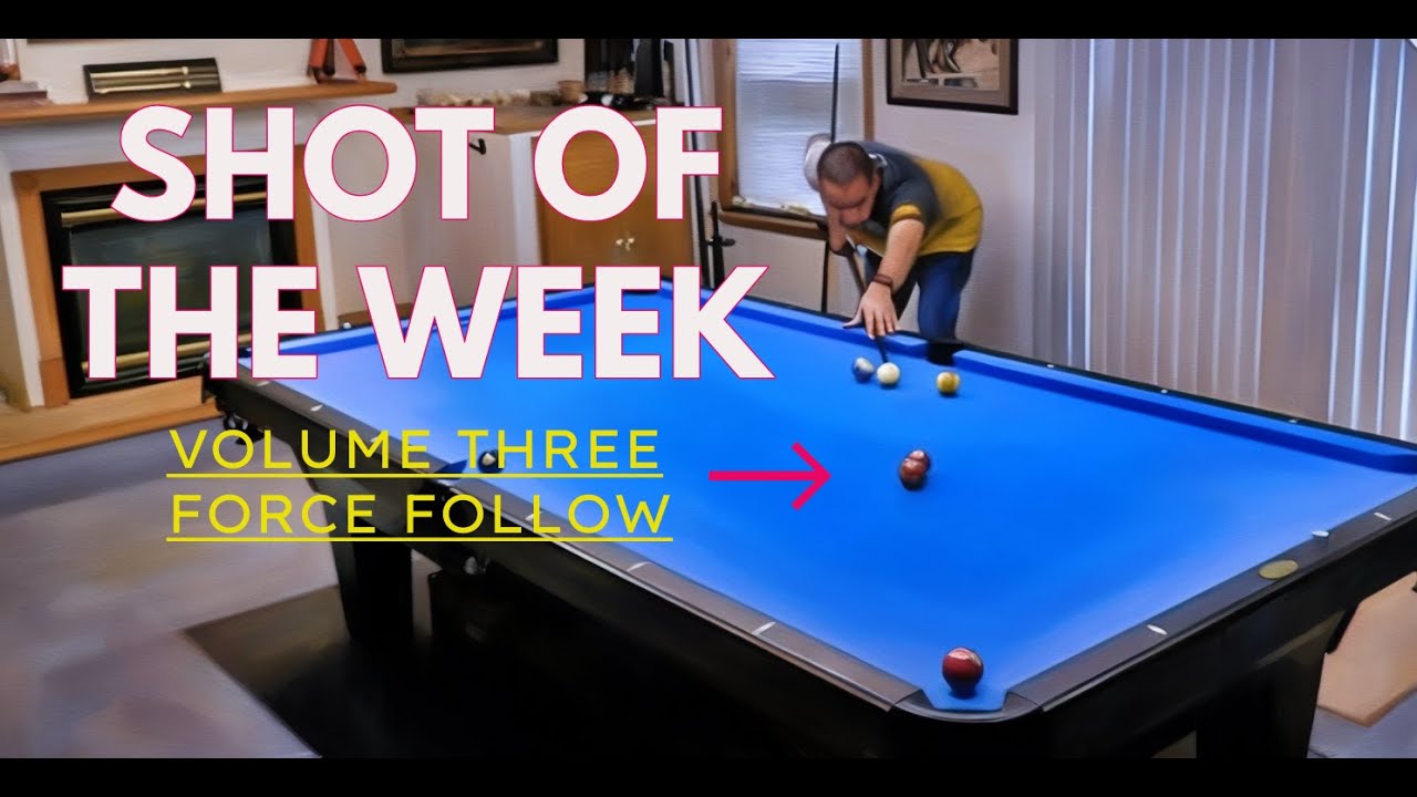 SHOT OF THE WEEK VOL. 3 Force Follow - (Free Pool Lessons)