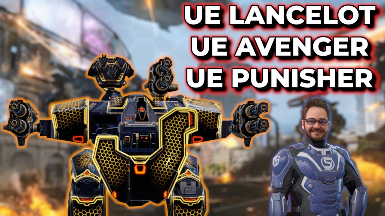 WR - UE Lancelot UE Avenger UE Punisher Tearing Apart Tanks | War Robots