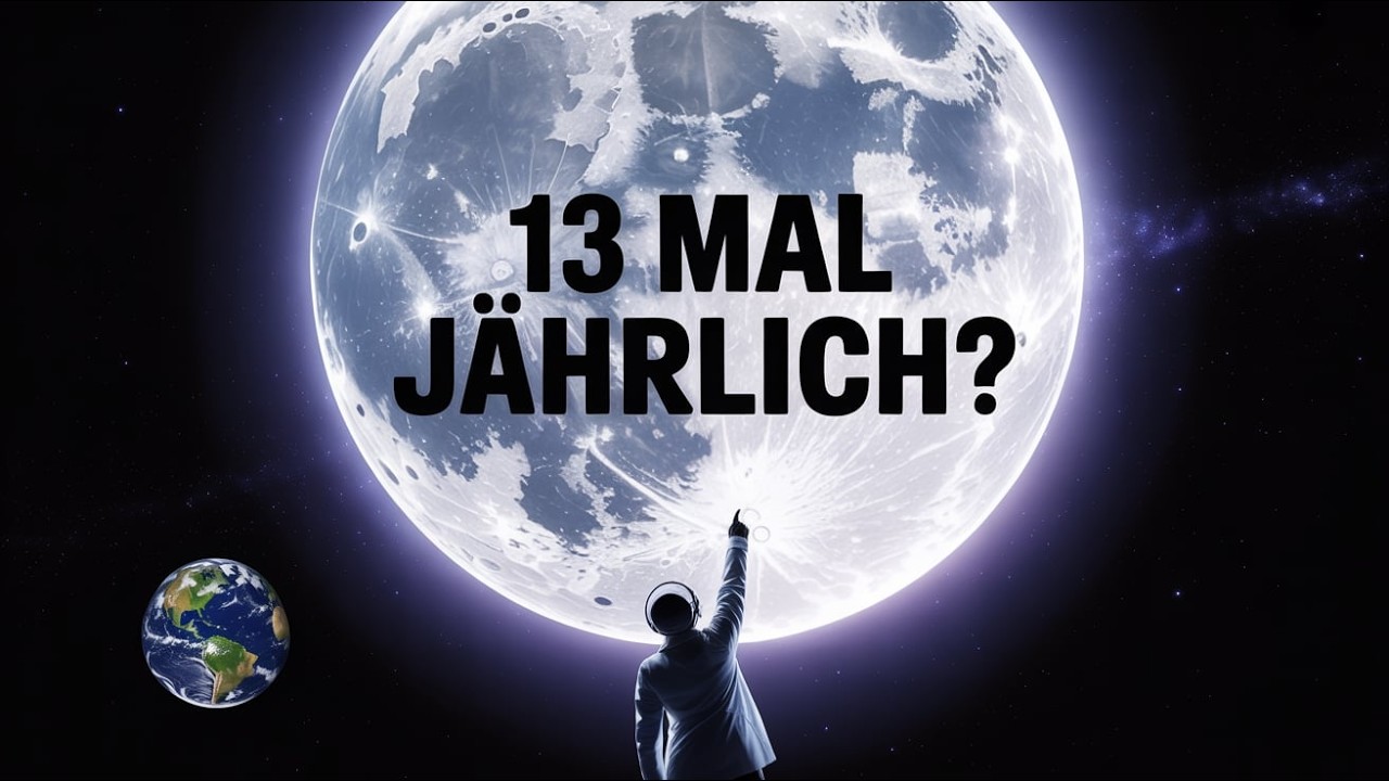 WIE OFT kreist der Mond um die Erde? &Uuml;berraschende Antwort & der 13-Zyklus #Astronomie