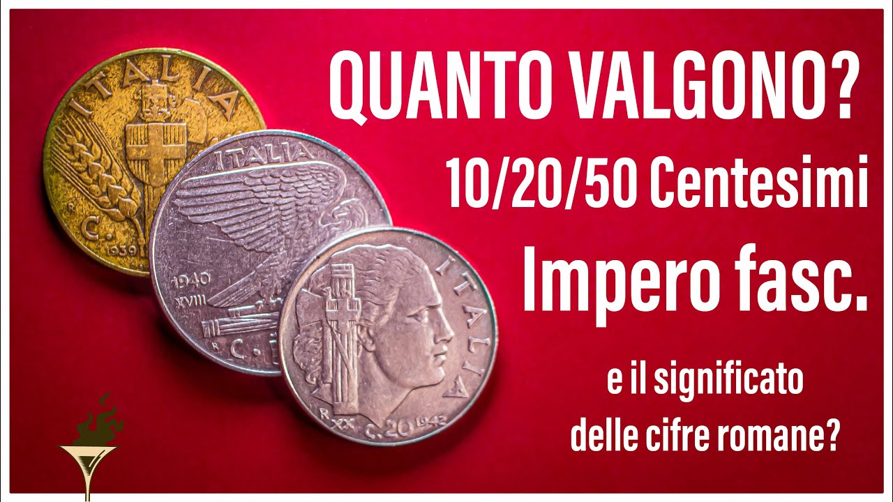 Monete 10 20 50 Centesimi di Lire 